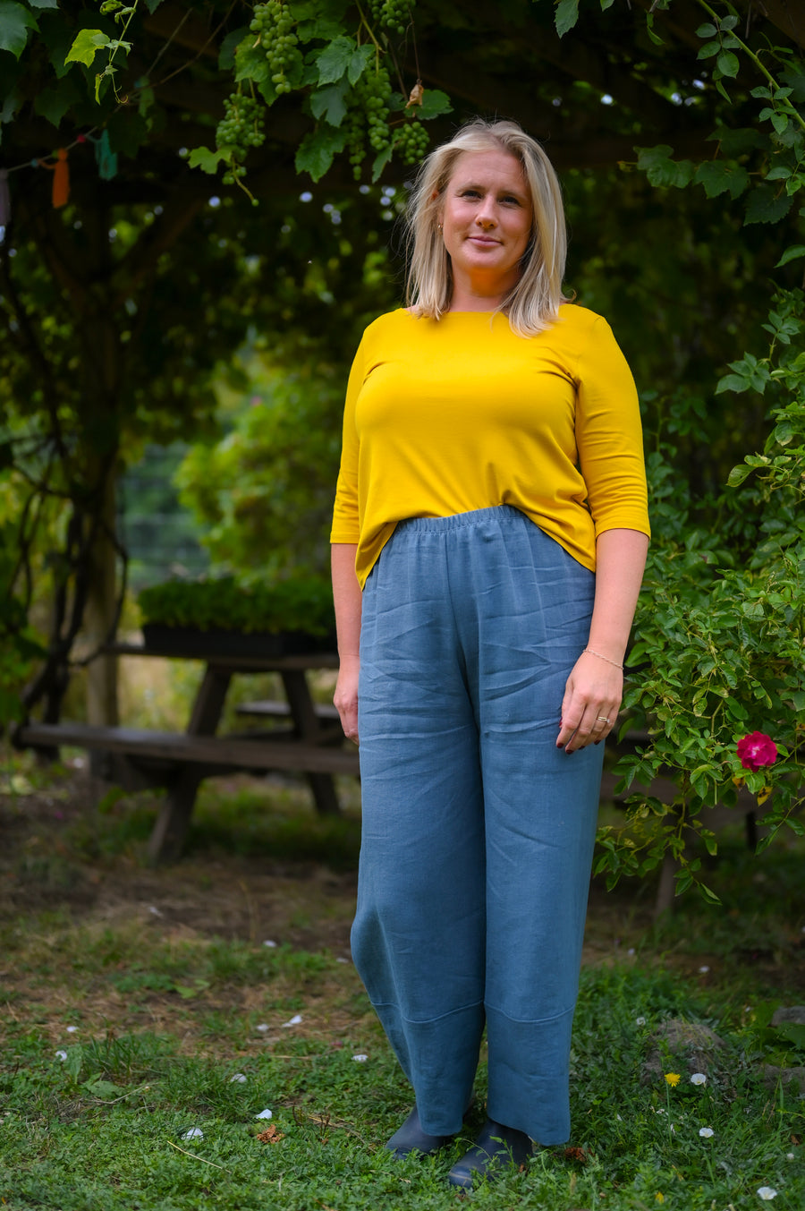 Straight Leg Pant in Hemp