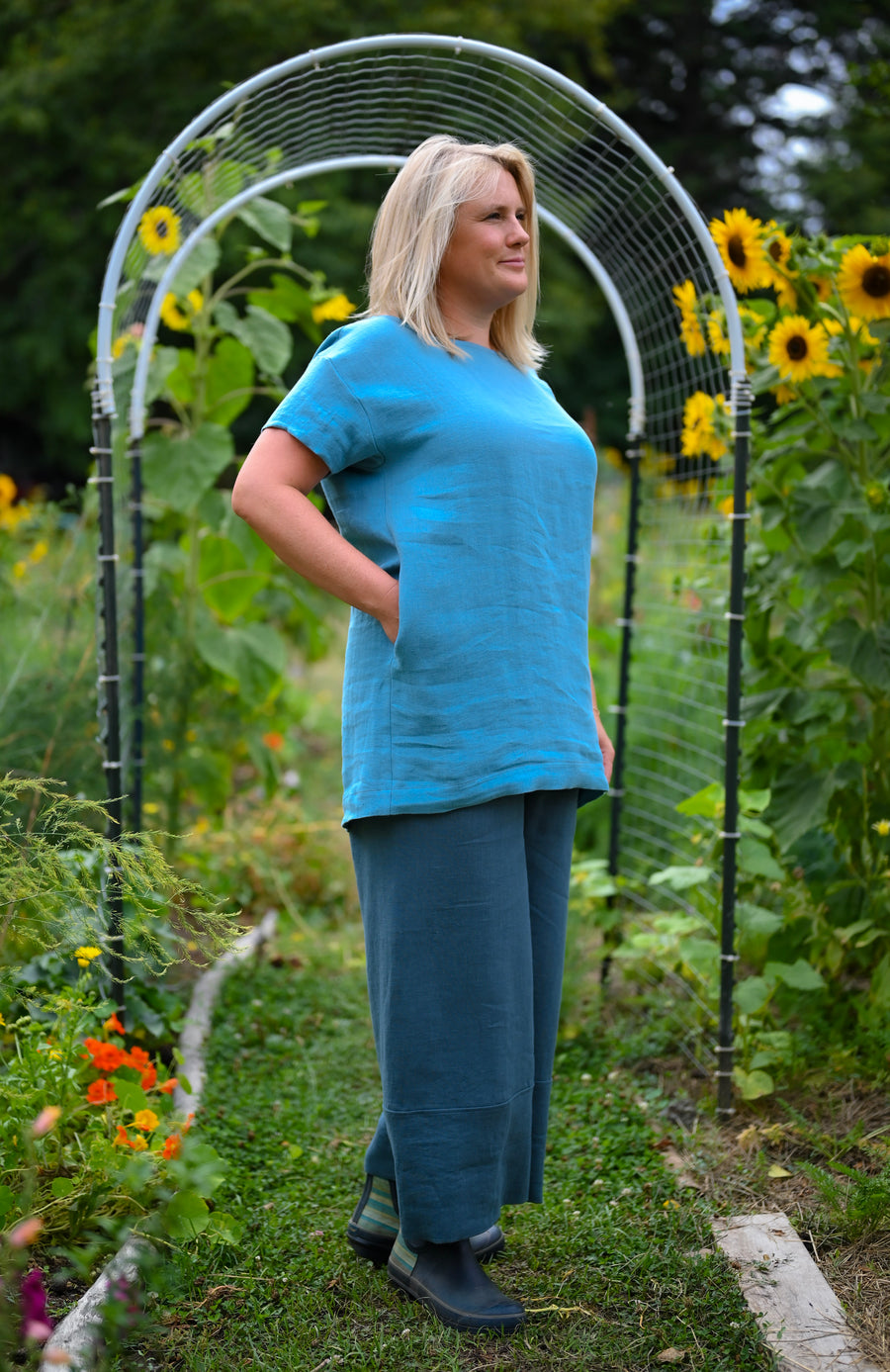 Woven Tee Tunic