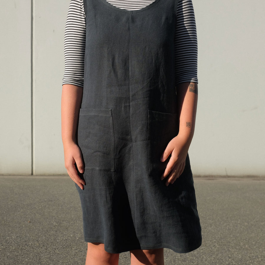 Loretta Pinafore in Linen