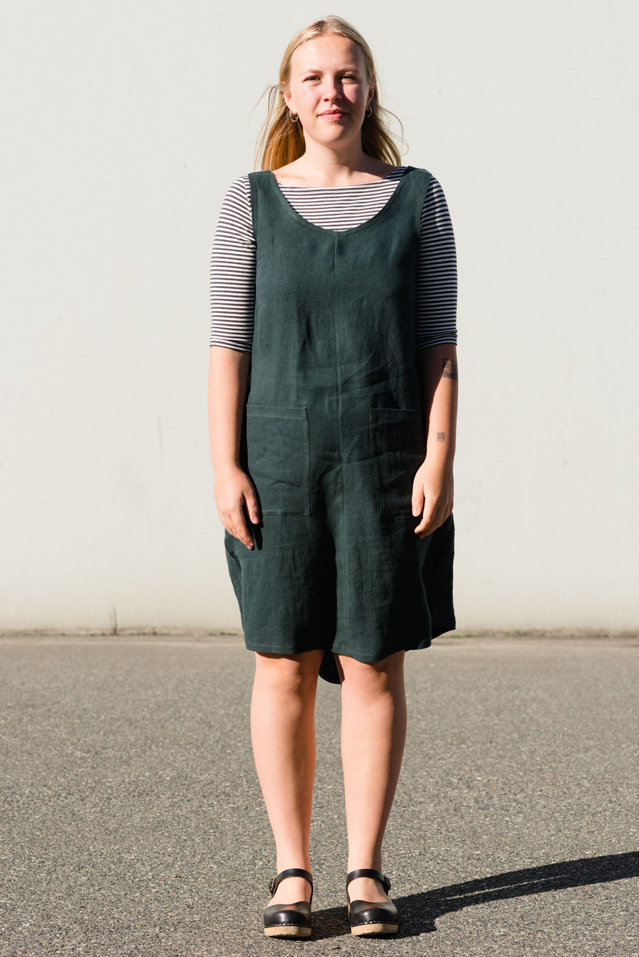 Loretta Pinafore in Linen