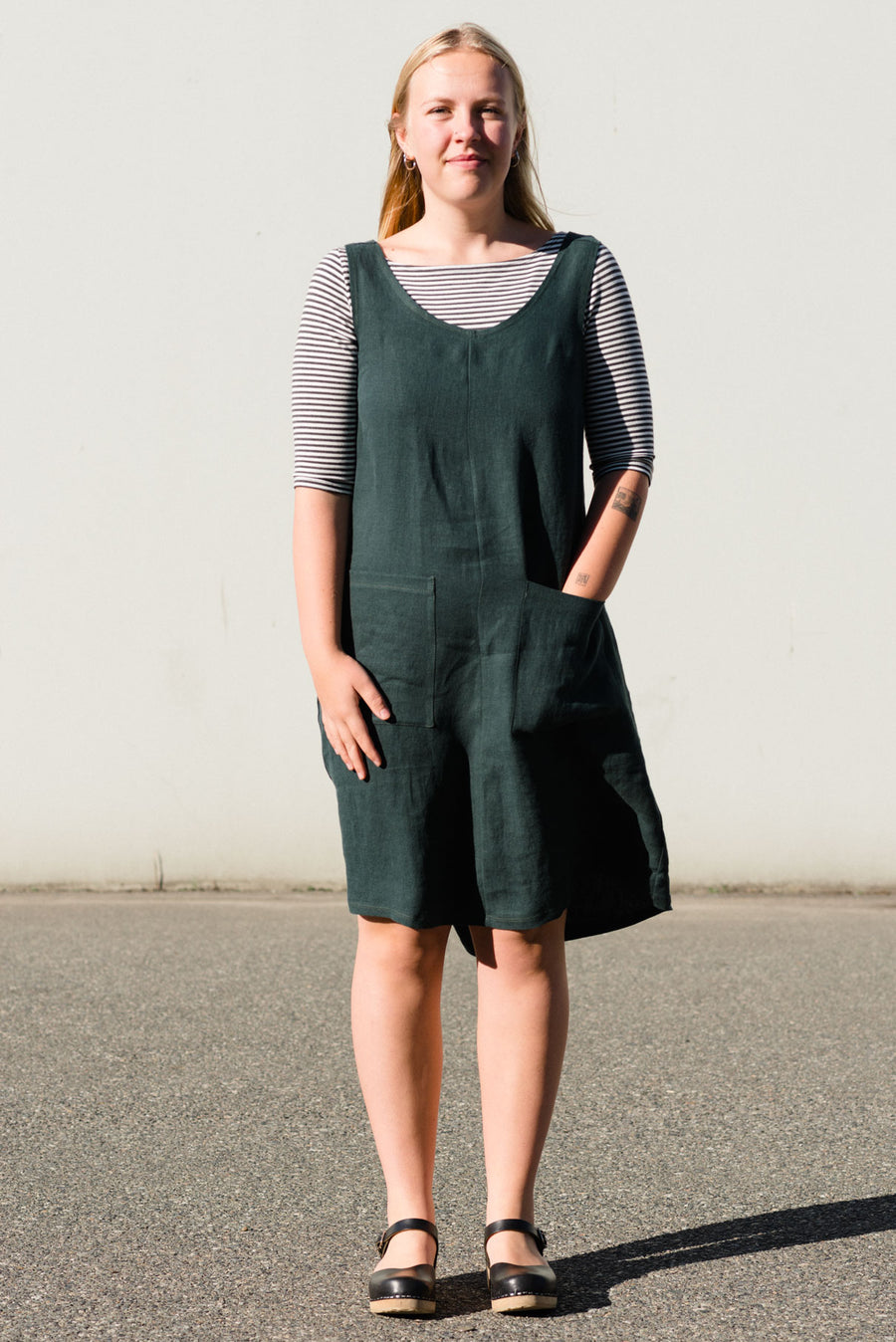 Loretta Pinafore in Linen