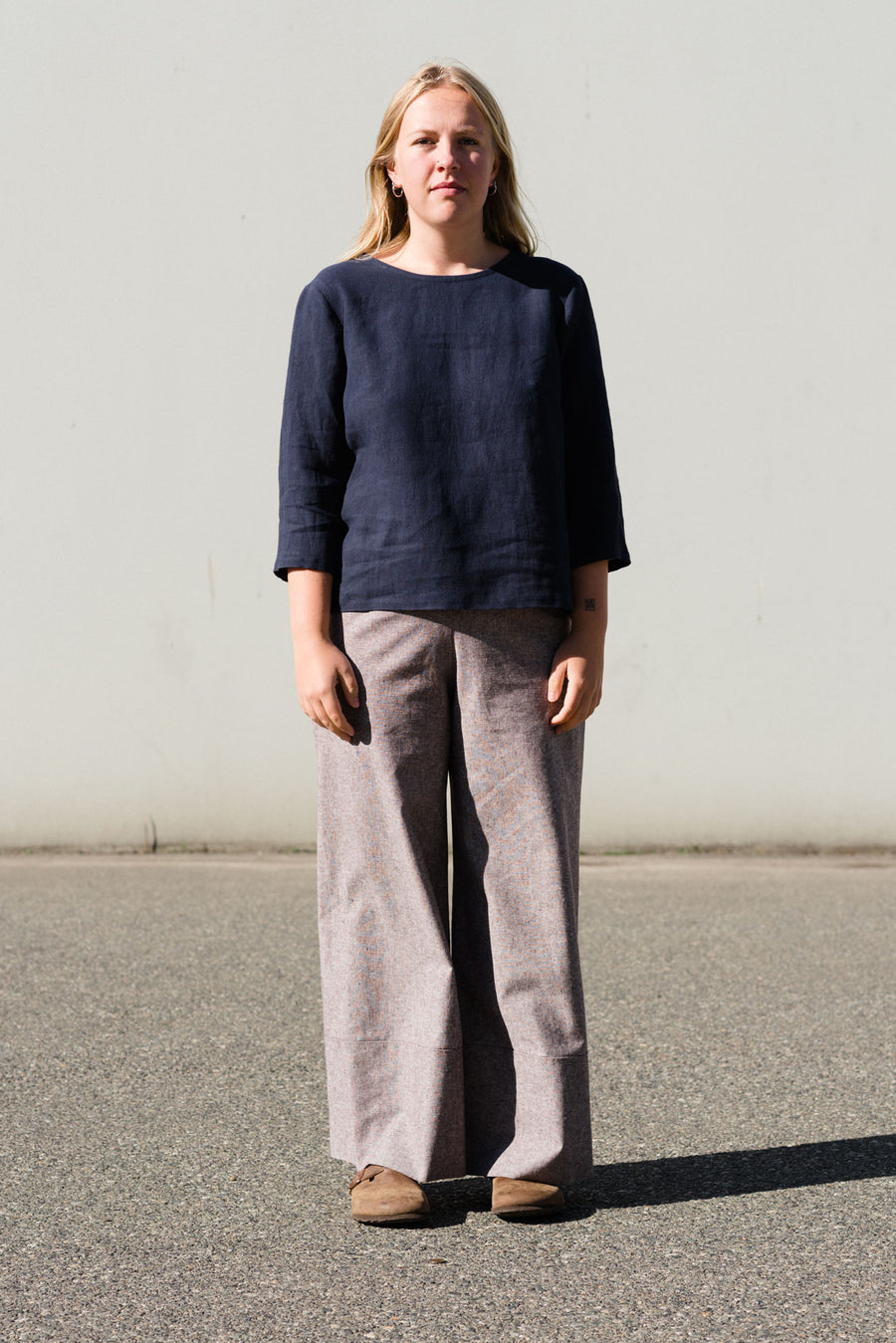 Straight Leg Pant in Linen Organic Cotton