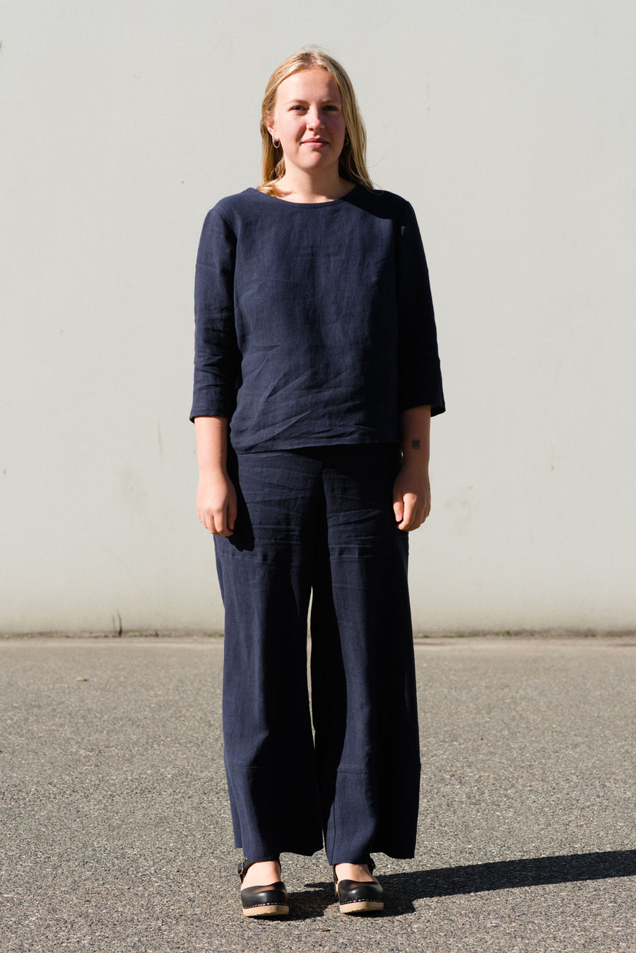 Straight Leg Pant in Linen