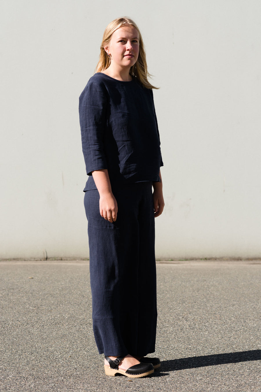 Straight Leg Pant in Linen