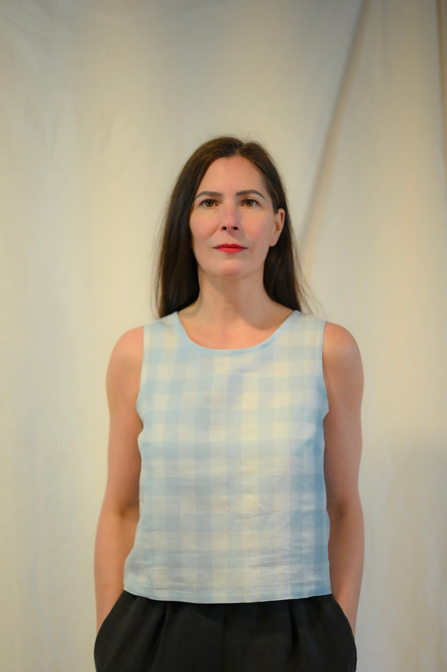 Maggie Crop - Linen