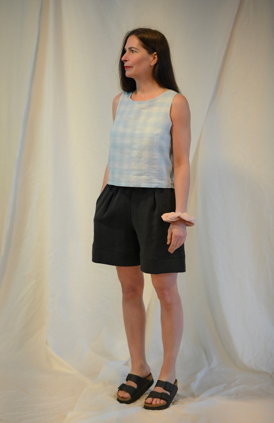 Maggie Crop - Linen