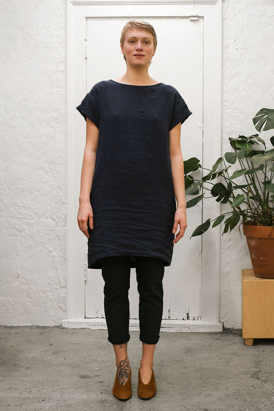 Woven Tee Tunic