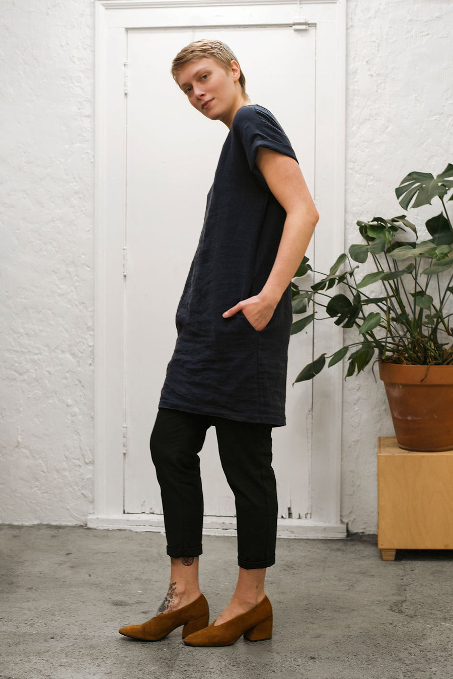Woven Tee Tunic